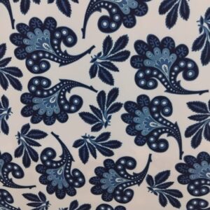 Tejido estilo pañuelo sandía azul